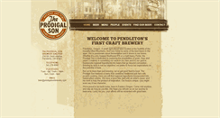 Desktop Screenshot of prodigalsonbrewery.com